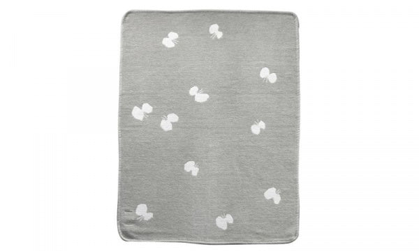 CHOUCHO Chenille Cotton Mini Blanket, 70x90cm, Gray