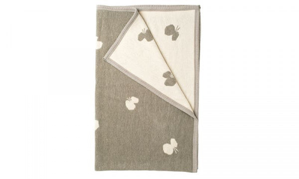 Chenille Cotton Blanket Half CHOUCHO 140 x 90cm Grey