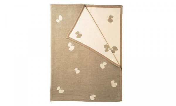 Chenille Cotton Blanket, Single, CHOUCHO, 140x180cm, Gray/White