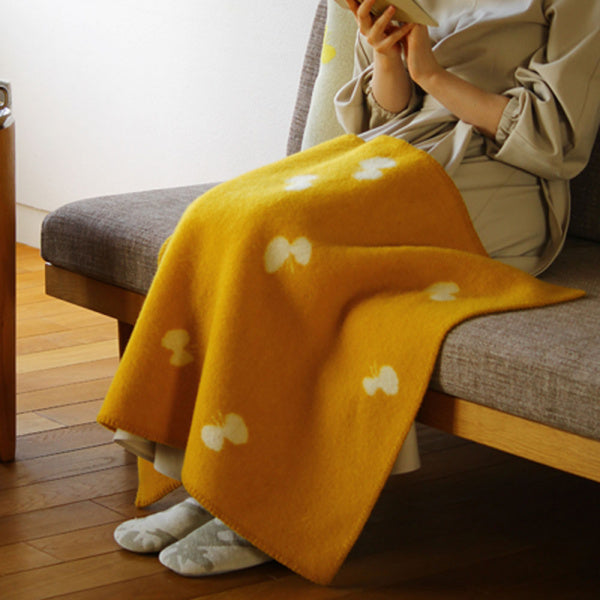 Wool Mini Blanket 65x90cm CHOUCHO Gold