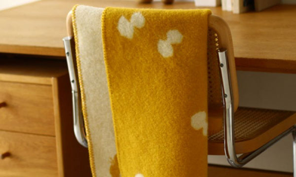 Wool Mini Blanket 65x90cm CHOUCHO Gold