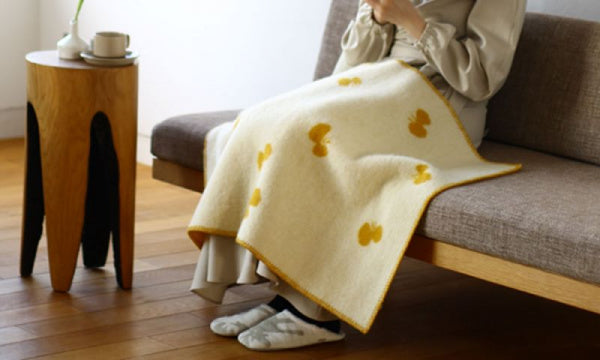 Wool Mini Blanket 65x90cm CHOUCHO Gold