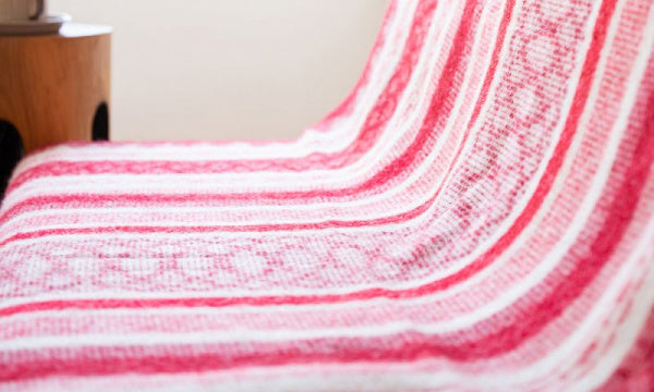 Freya Red Wool Throw 130x200cm