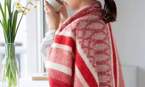 Freya Red Wool Throw 130x200cm