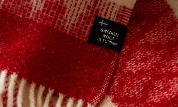 Freya Red Wool Throw 130x200cm