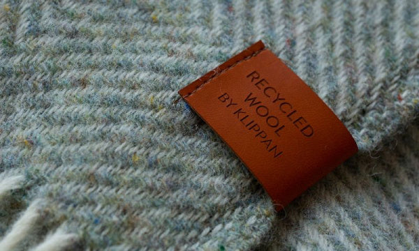 Wool throw 130x200cm, Goose Eye, Grey