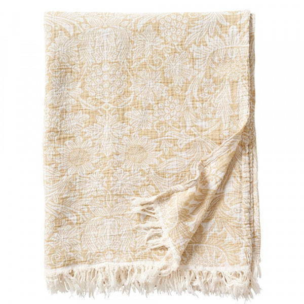 Gauze Cotton Throw Sunflower Gold