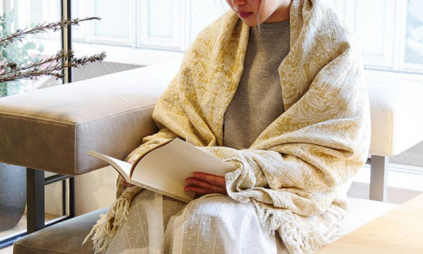 Gauze Cotton Throw Sunflower Gold