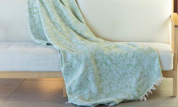 Gauze Cotton Throw Sunflower Green