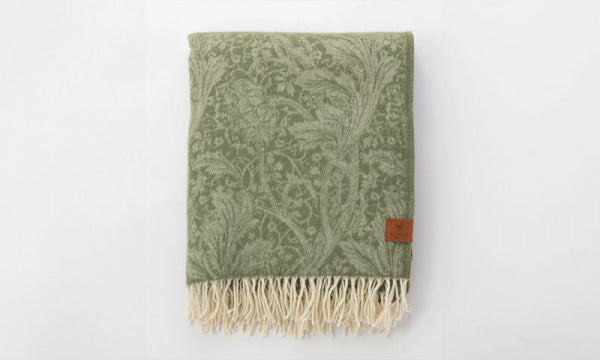 Wool throw 130x180cm Arcadia Olive