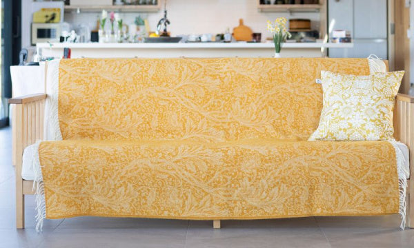 Wool throw 130 x 180 cm Arcadia Mustard