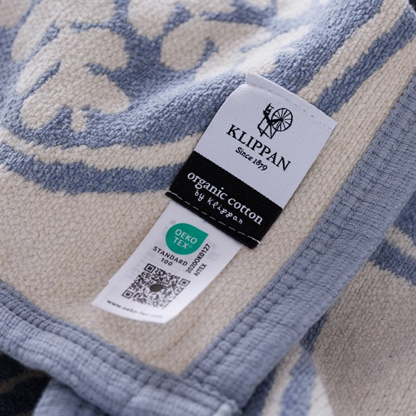 Chenille Cotton Half Blanket FOREST SPOON 90x140cm Blue