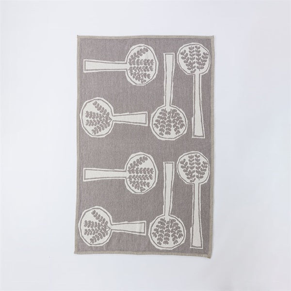 Forest Spoon Chenille Cotton Half Blanket, 90x140cm, Greige
