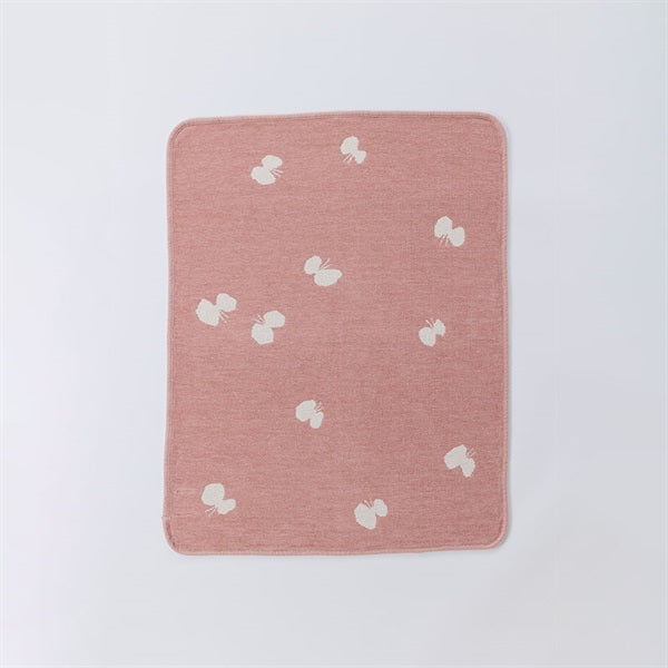 Chenille Cotton Mini Blanket CHOUCHO 70x90cm Smoky Pink