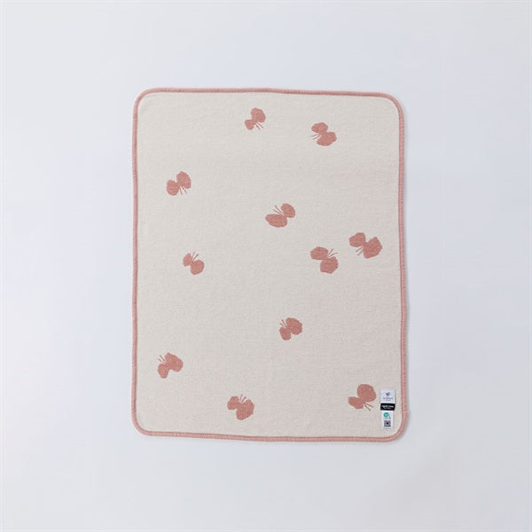 Chenille Cotton Mini Blanket CHOUCHO 70x90cm Smoky Pink