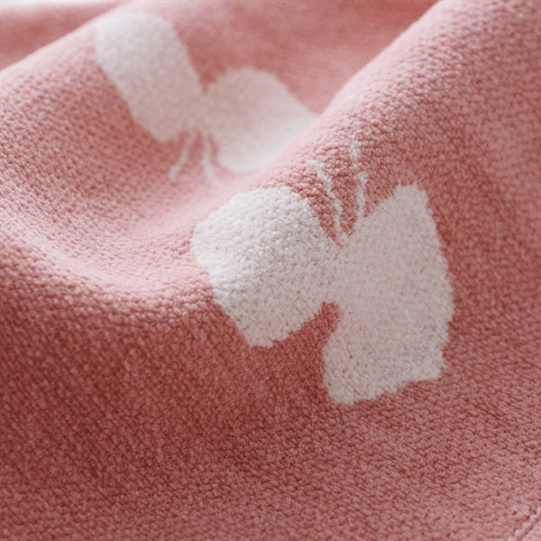 Chenille Cotton Mini Blanket CHOUCHO 70x90cm Smoky Pink
