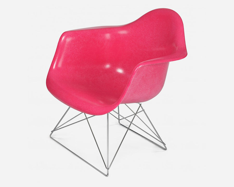 Fiberglass Arm Shell Chair MAGENTA マゼンタ