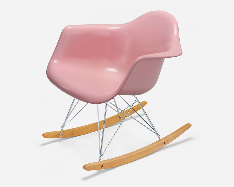 Fiberglass Arm Shell Chair PINK