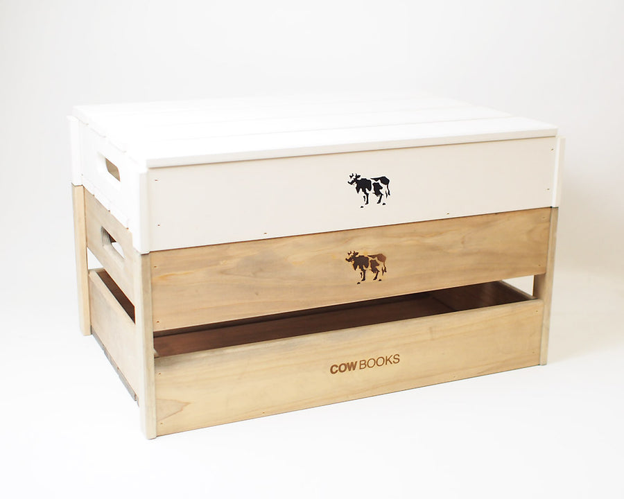 Wood Box Ivory X-Small Stacking