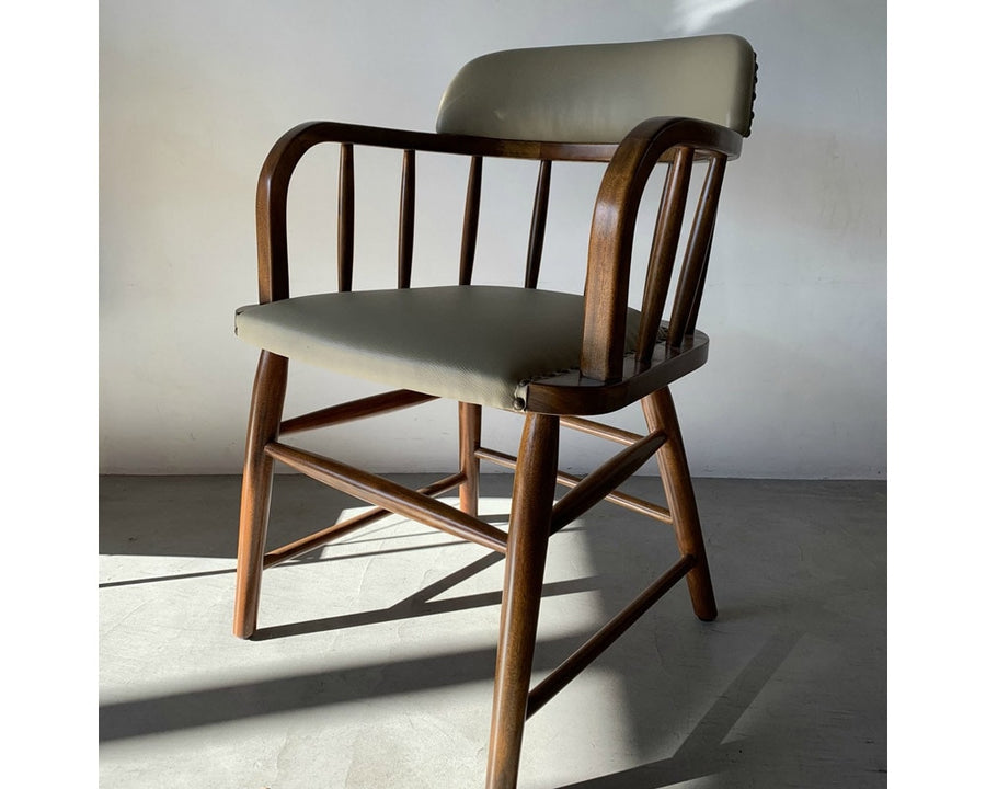OAKS ARM CHAIR_PVC BEIGE オークスアームチェア PVCベージュ