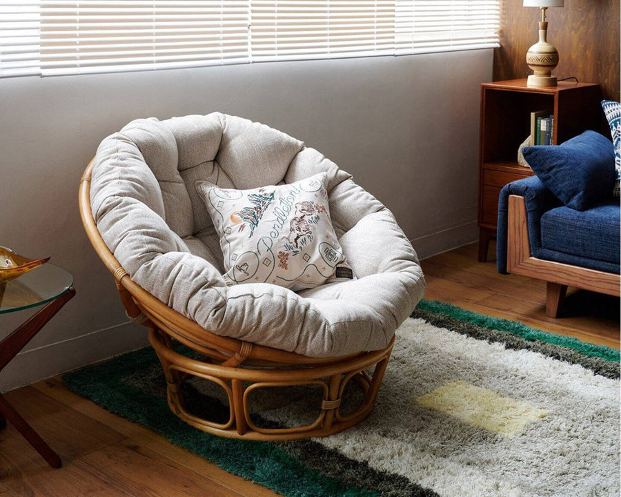 WICKER EASY CHAIR 2nd IVORY Wicker Easy Chair Ivory