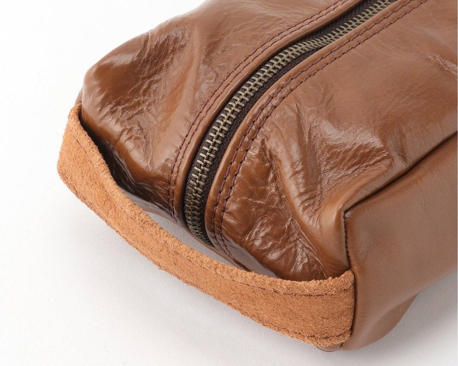 LEATHER BOX CASE CHESNUT Leather tissue box case