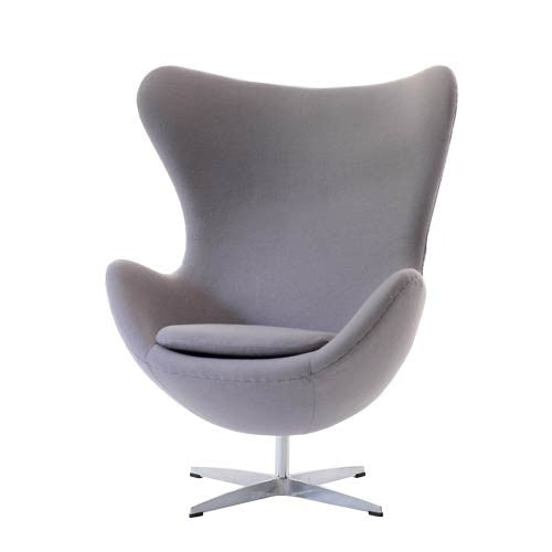 Nordic modern egg design living chair with cushion