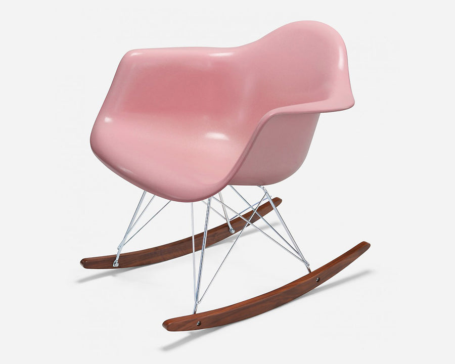 Fiberglass Arm Shell Chair PINK