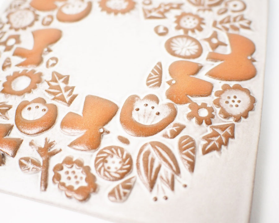 CERAMIC PLATE WREATH 陶板 セラミックプレート リース