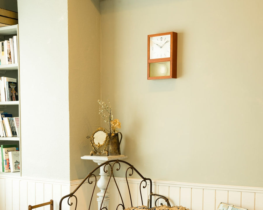 GLASS PENDULUM CLOCK 振り子時計