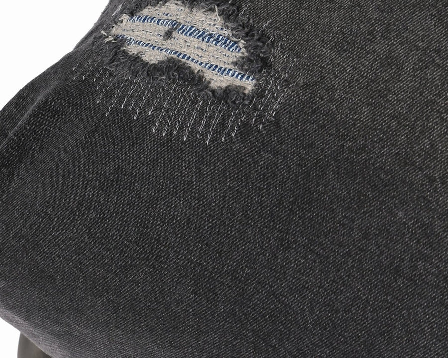 RODEZ CHAIR BLACK DAMAGE DENIM Rod chair black damage denim