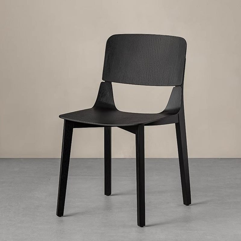 White oak modern natural dining chair