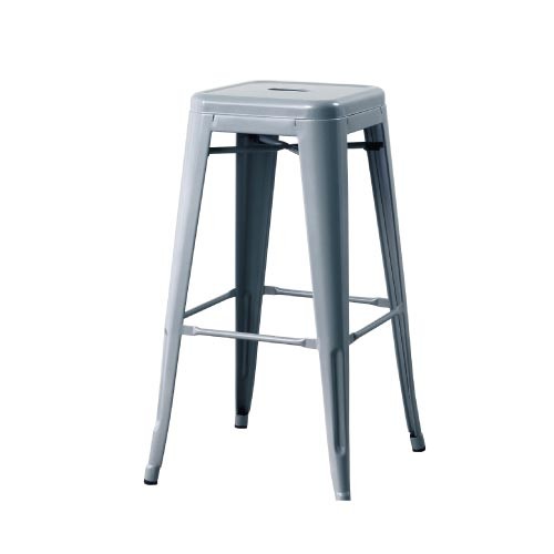Nordic modern steel stackable marine high stool