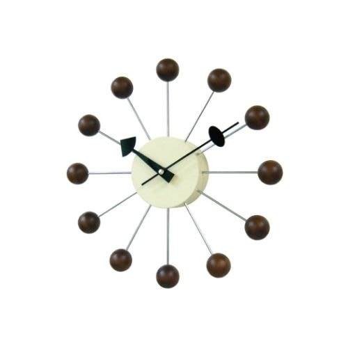 George Nelson Ball Clock Walnut