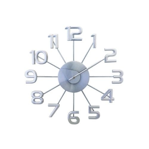 George Nelson Ferris Wall Clock Silver