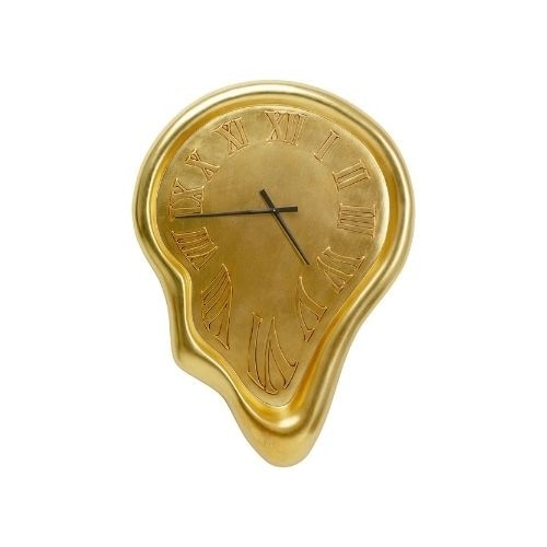 53519 Wall Clock Big Drop Gold 92×127cm