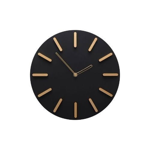 55782 Wall Clock Central Park Black Φ30cm