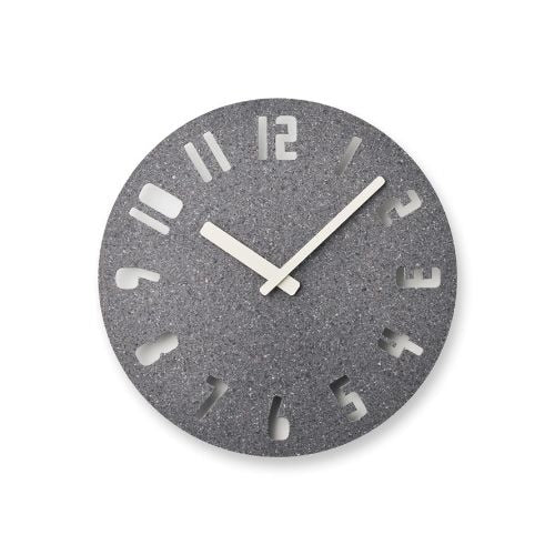 HIL22-10 DGY PANECO CLOCK Sand/Dark Gray/Number