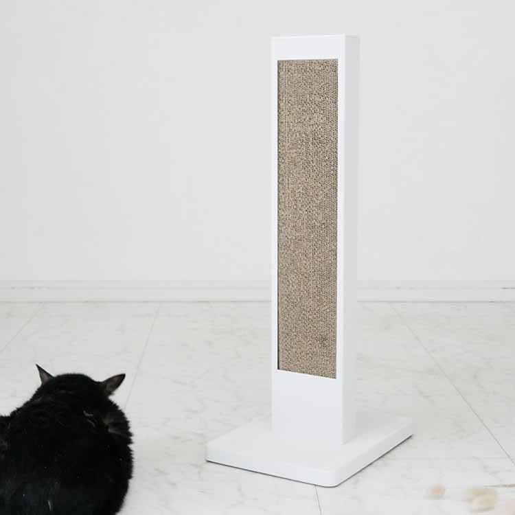 tower 猫の爪とぎスタンド ホワイト