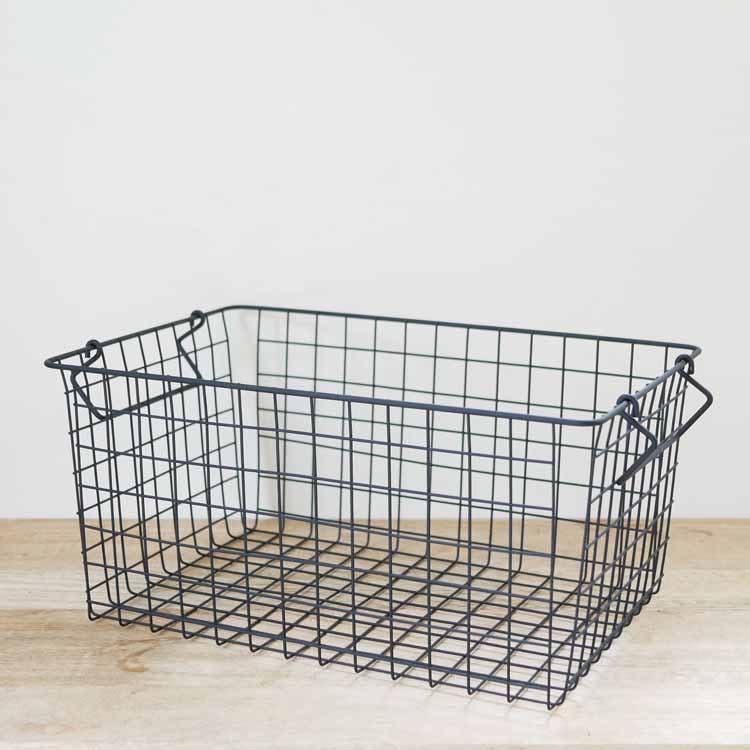Stacking Basket L Black
