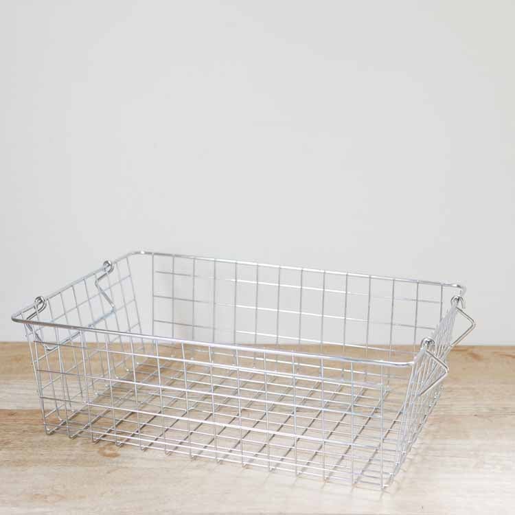 Stacking Basket S Silver