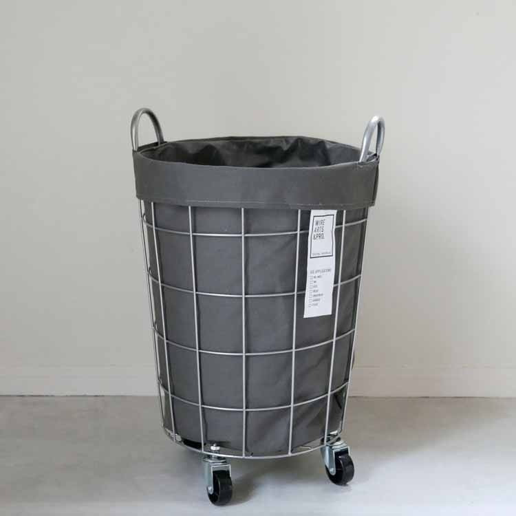 ランドリーストレージ ラウンド 33Ｌ グレー