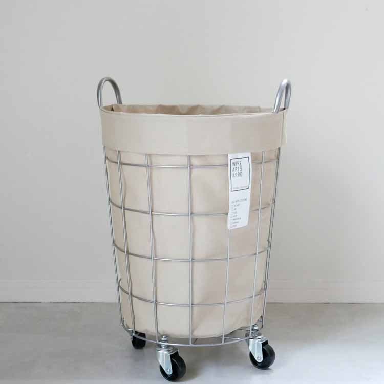 ランドリーストレージ ラウンド 33Ｌ ベージュ