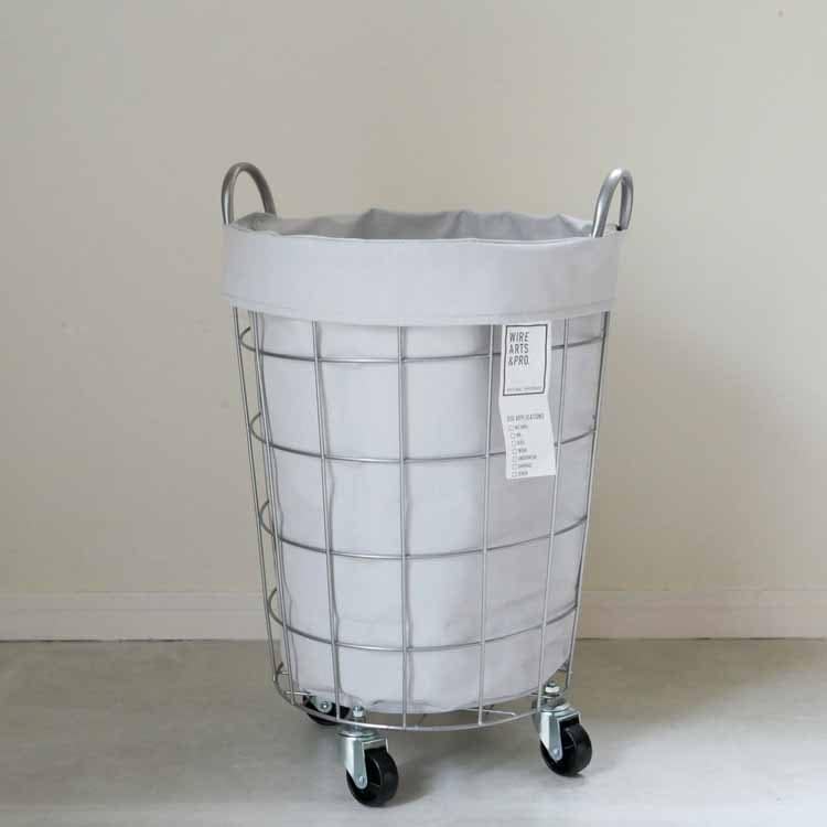 ランドリーストレージ ラウンド 33Ｌ ライトグレー
