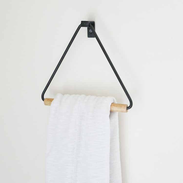Triangle Towel Hanger, Black