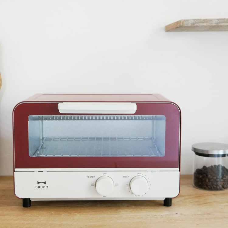 Red toaster oven