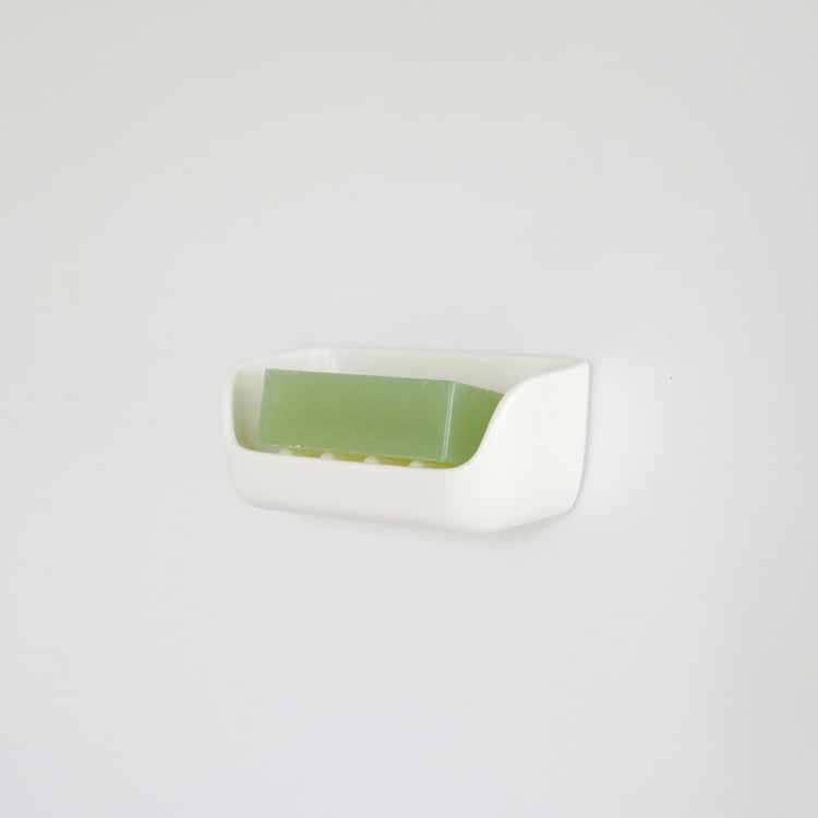 Magnetic soap dish, white