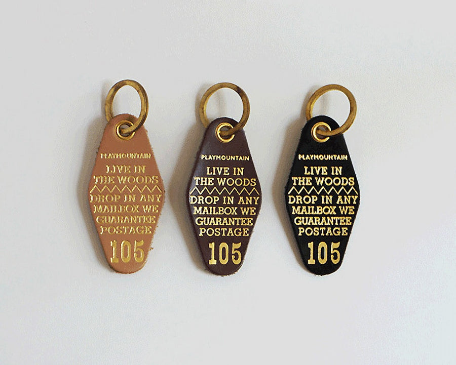 Live In The Woods Key Holder レザーキーホルダー