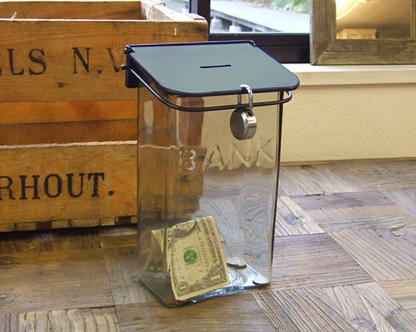 Lowis Industry Glass Coin Bank ルイスグラスコインバンク