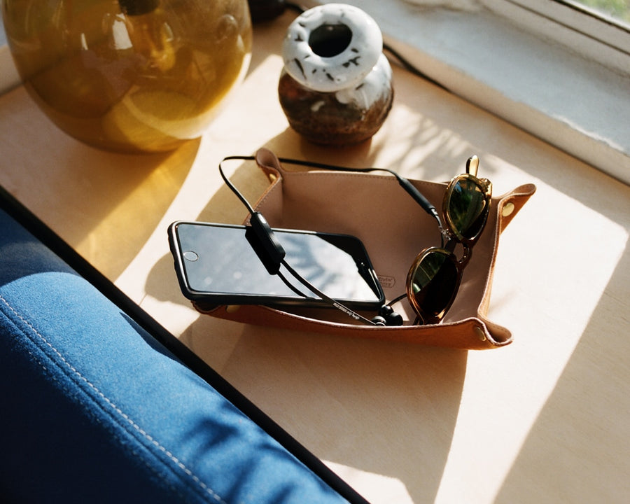 GS Leather &amp; Felt Travel Tray Leather &amp; Felt Travel Tray